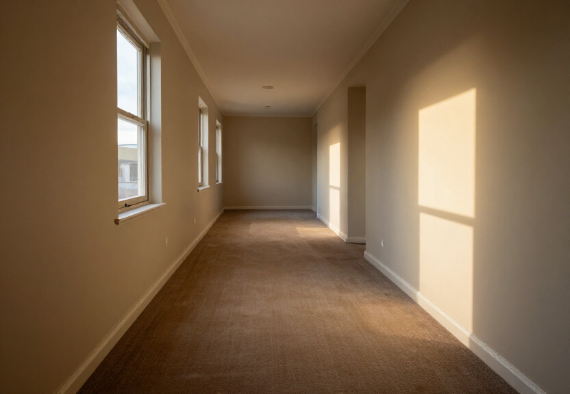 Dry, restored wall in a Marrickville Metro apartment after structural drying